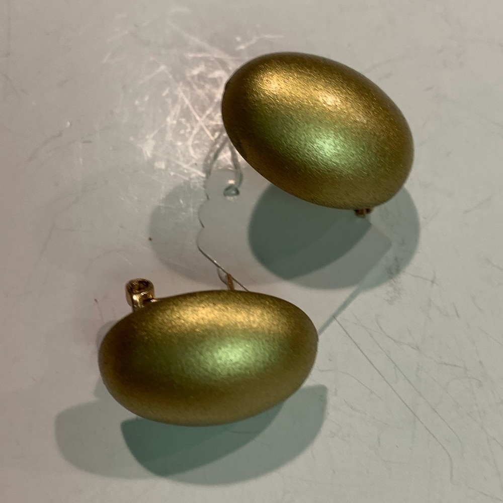 Iris Apfel gold bud earrings for pierced  ears
